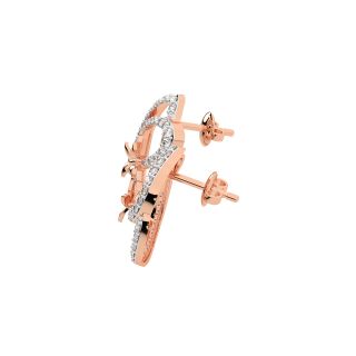 Holly Round Diamond Stud Earrings